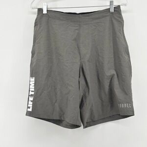 NOBULL Life Time Mens Training Shorts Gray Heather Gym Workout Size Medium